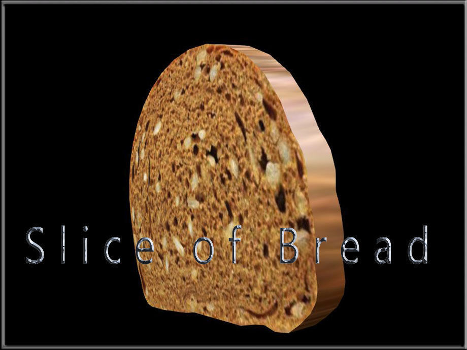 Slice of Bread Low-poly 3D model_2