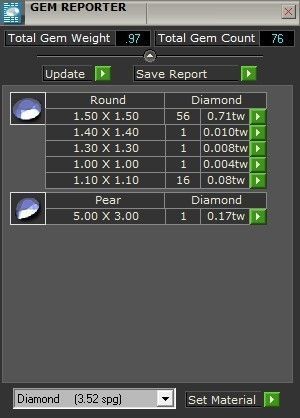 Ruby Pear With Daimonds Ring  3D printable Model 3D print model 3D print model_14
