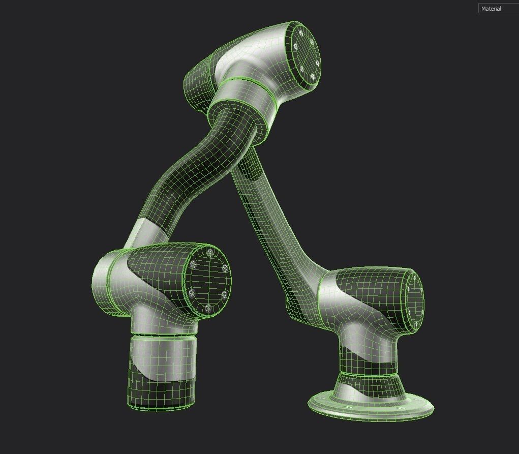 Robotic Arm M03 Low-poly 3D model_1
