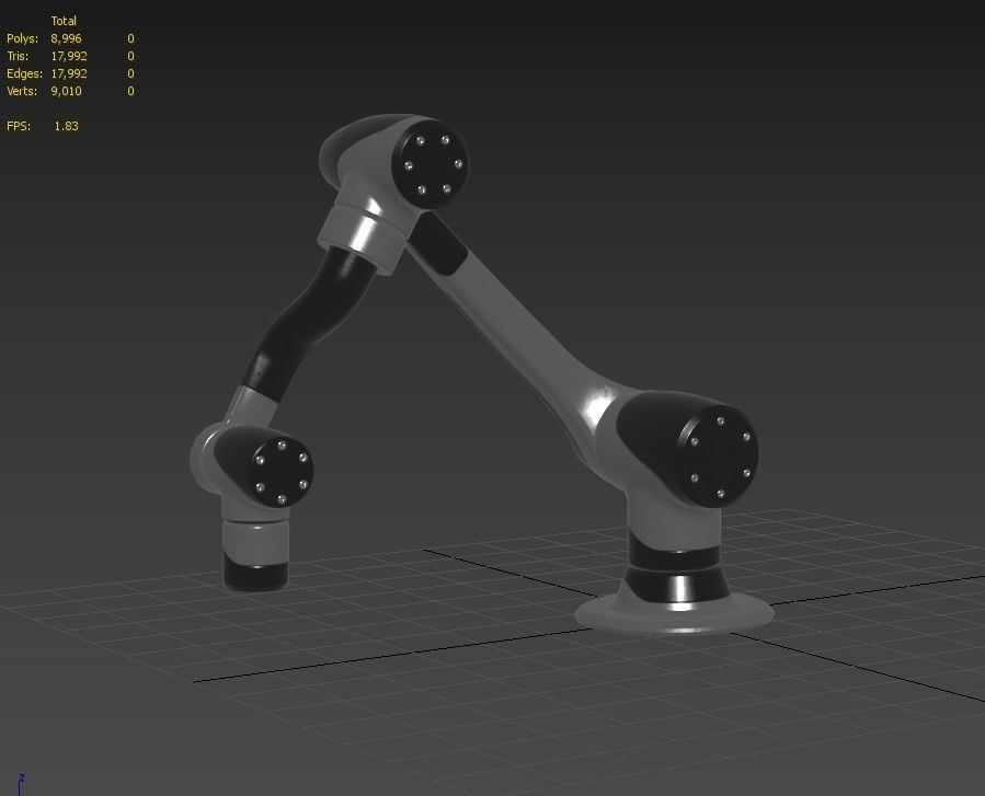 Robotic Arm M03 Low-poly 3D model_8