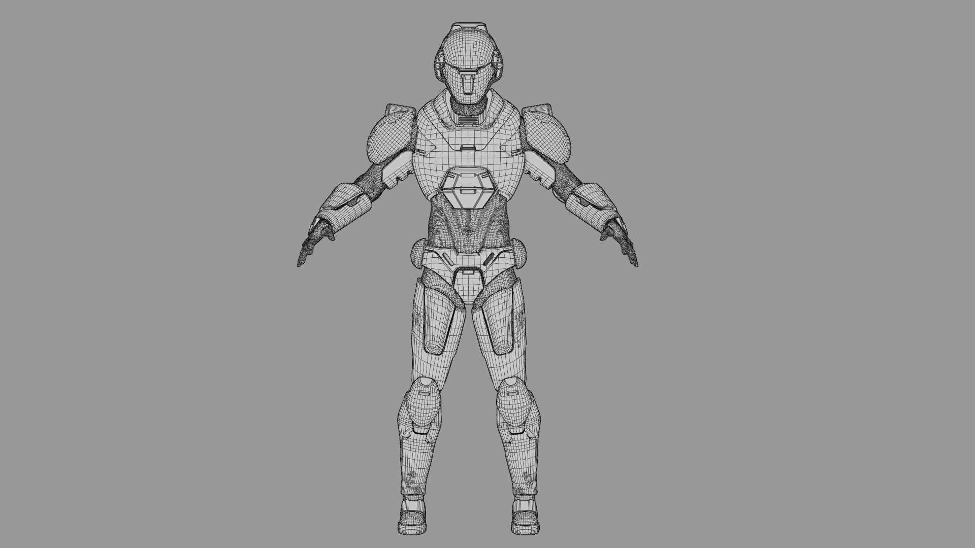 CYBER SOLDIER F-2000  RIGGED 3D model_39