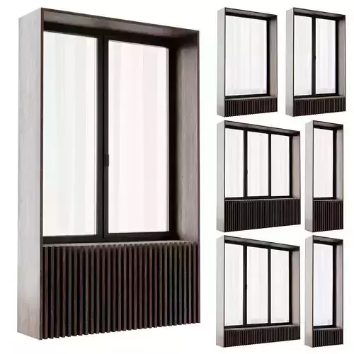 Modern windows 2 3D model