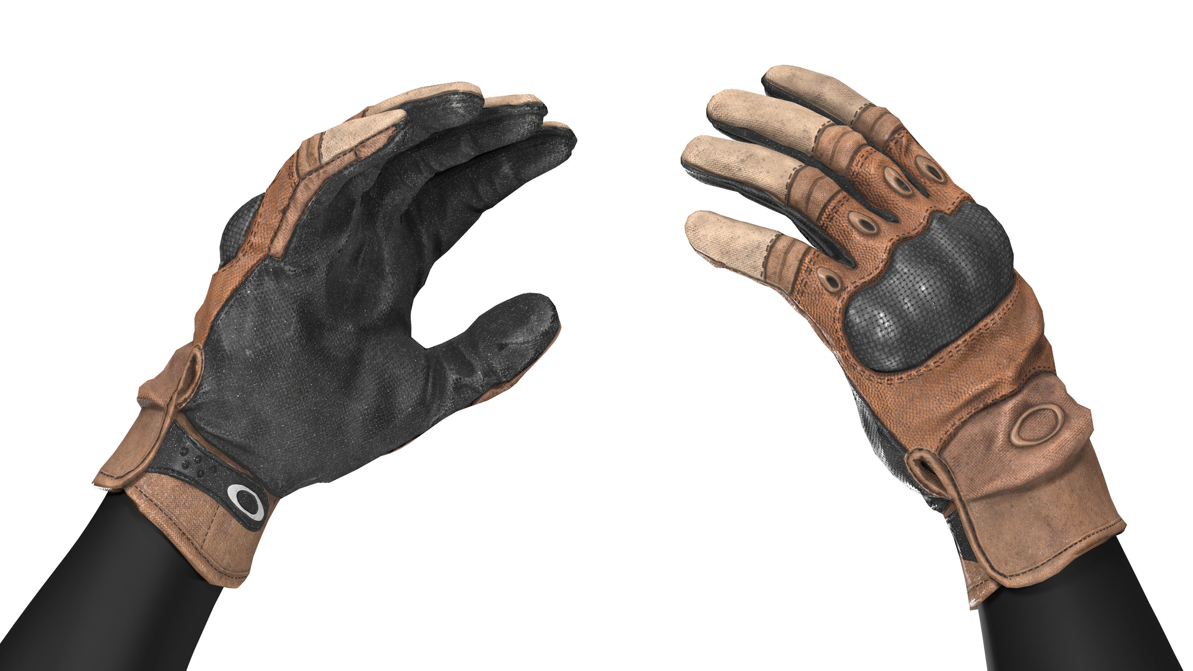 OAKLEY HARD KNUCKLE GLOVES  Low-poly 3D model_6