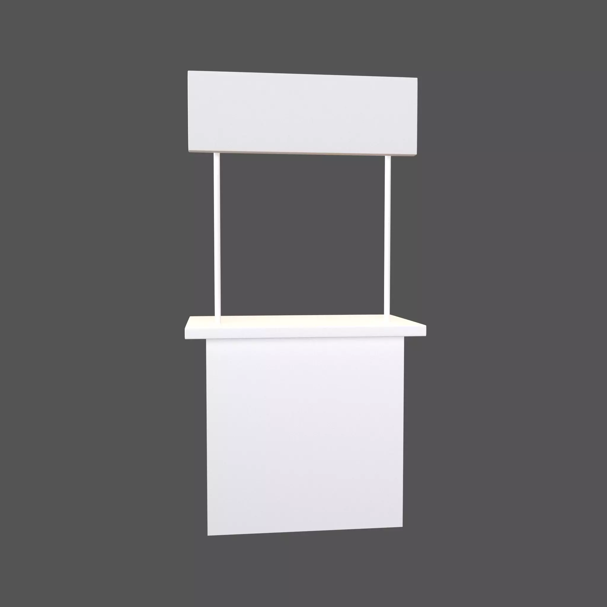 Booth Stand v1 001 Low-poly 3D model_0