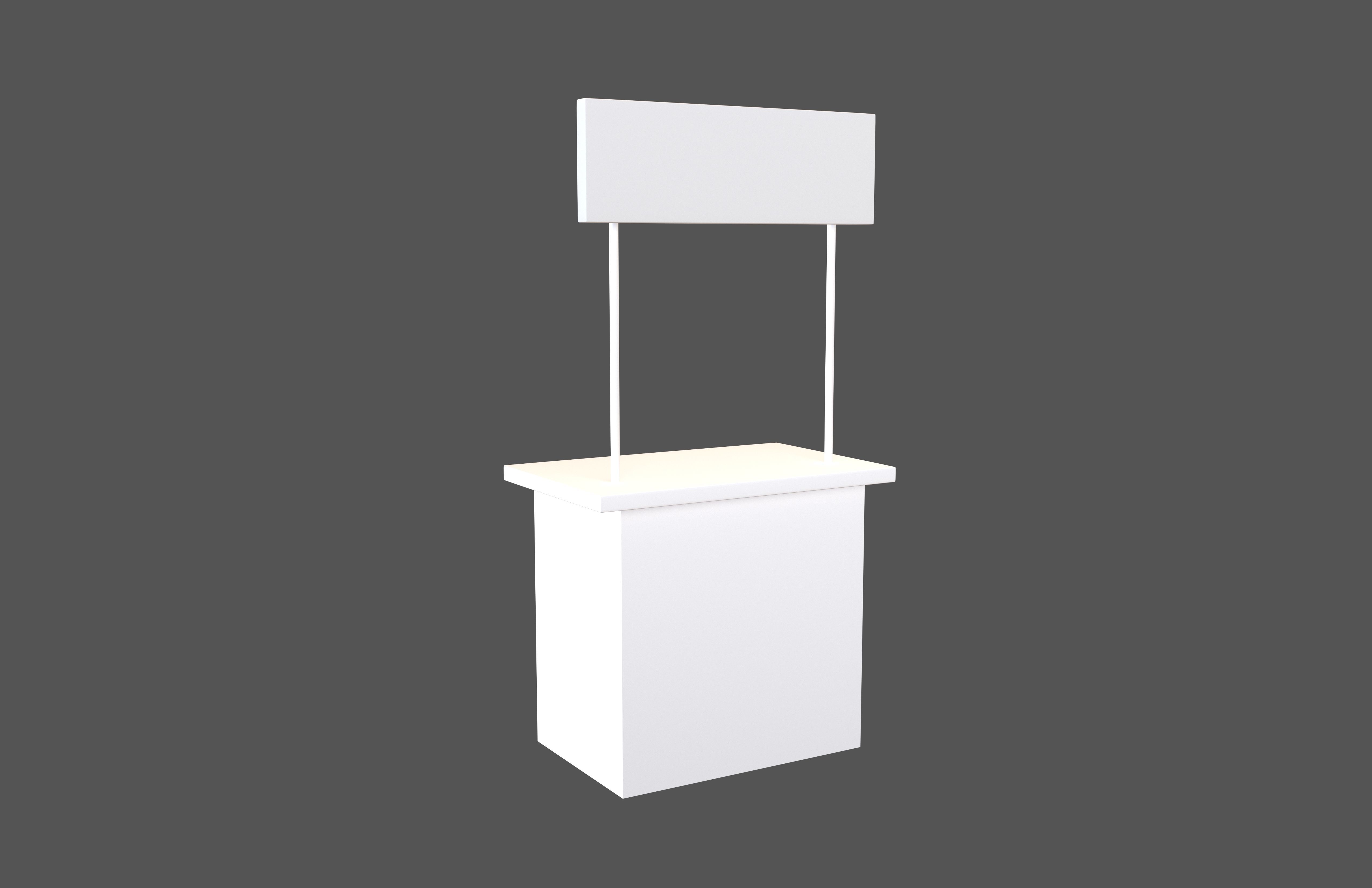 Booth Stand v1 001 Low-poly 3D model_1