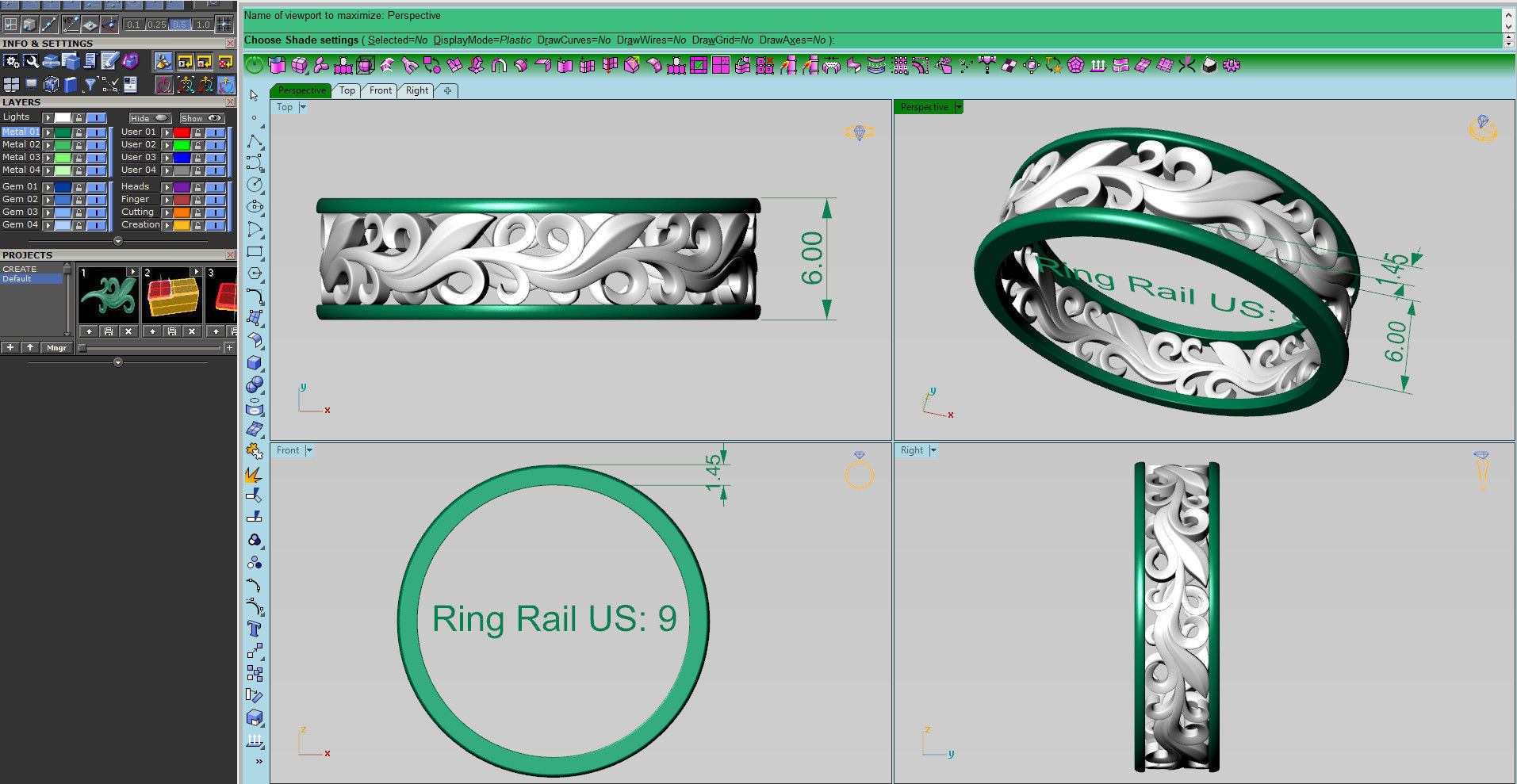 jewelry ring 3D print model_5