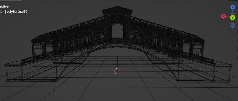 Rialto Bridge  Low-poly 3D model_28