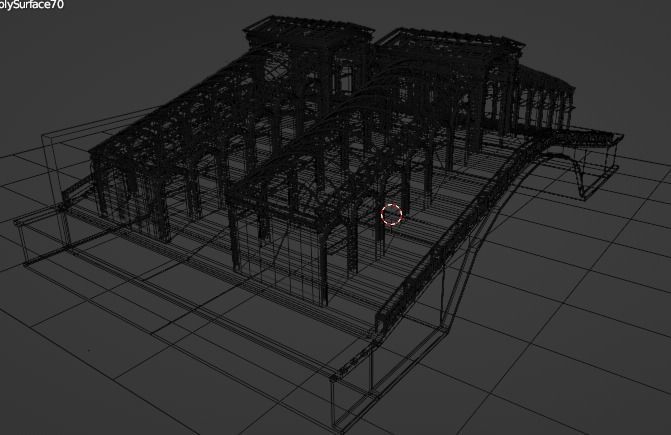 Rialto Bridge  Low-poly 3D model_25