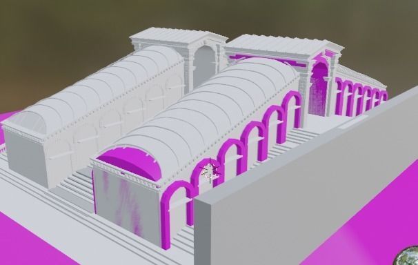 Rialto Bridge  Low-poly 3D model_23