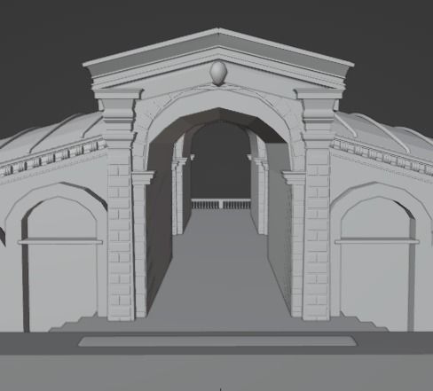 Rialto Bridge  Low-poly 3D model_21