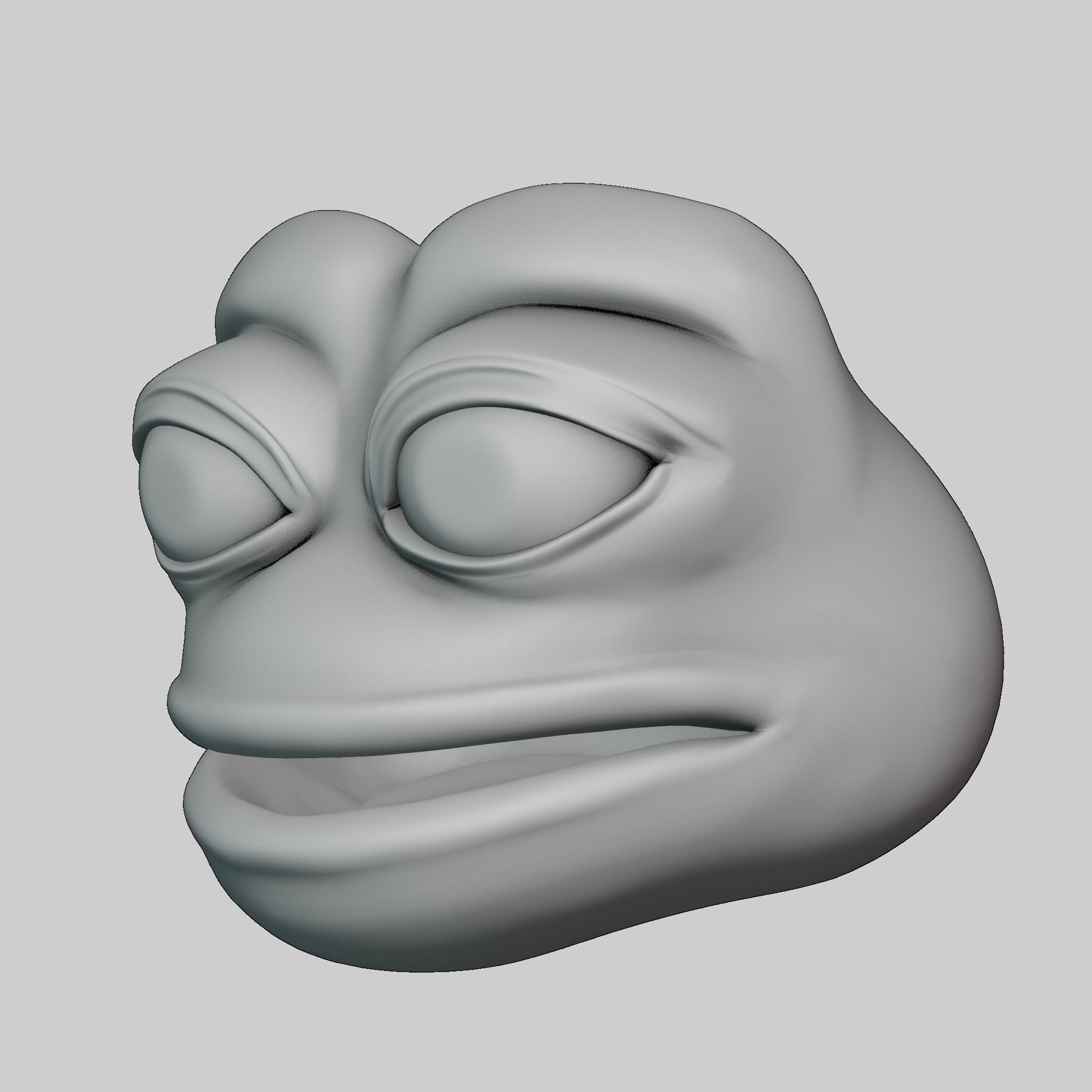 Pepe the Frog Meme Bundle - 5 Ready Expressions Model Low-poly 3D model_34