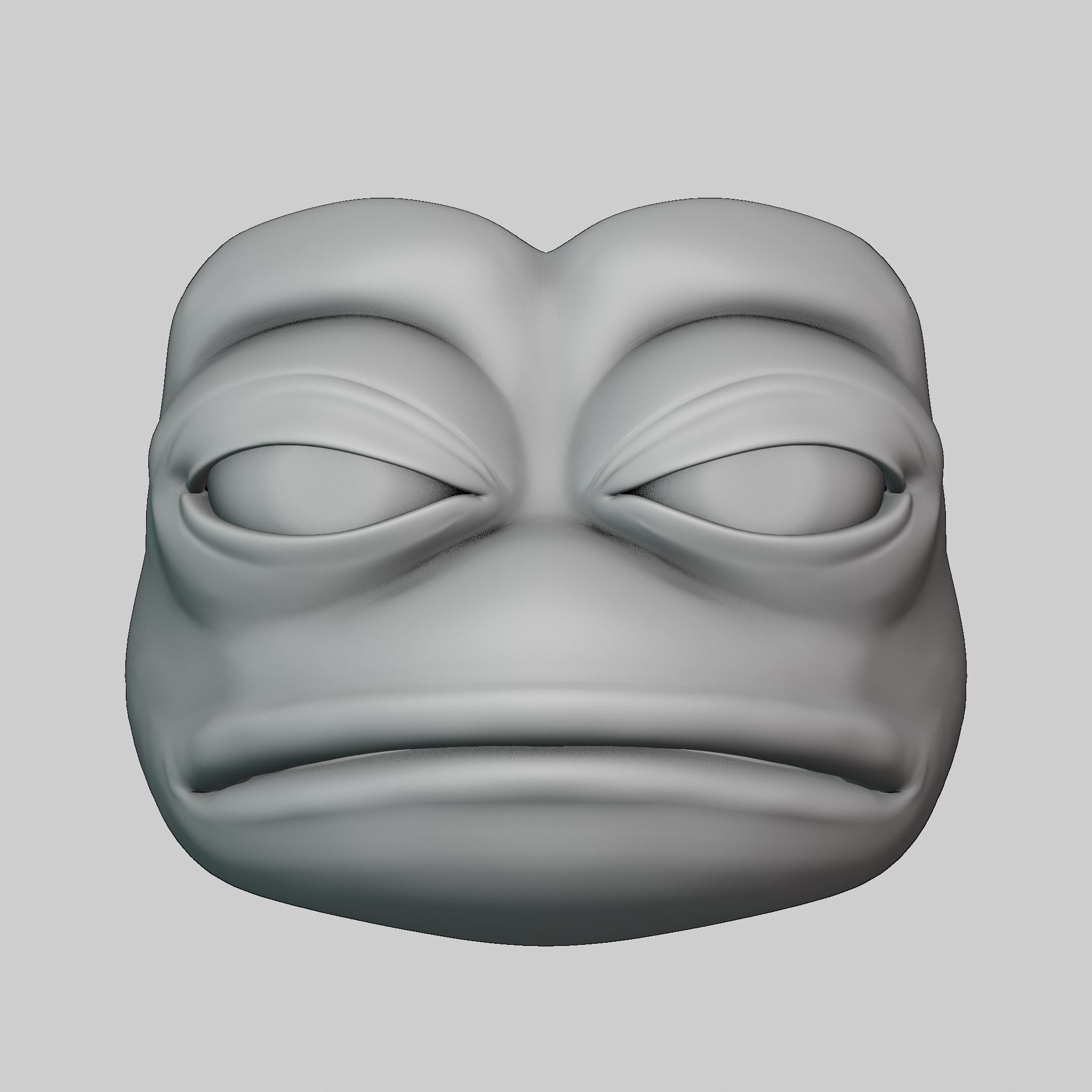 Pepe the Frog Meme Bundle - 5 Ready Expressions Model Low-poly 3D model_39