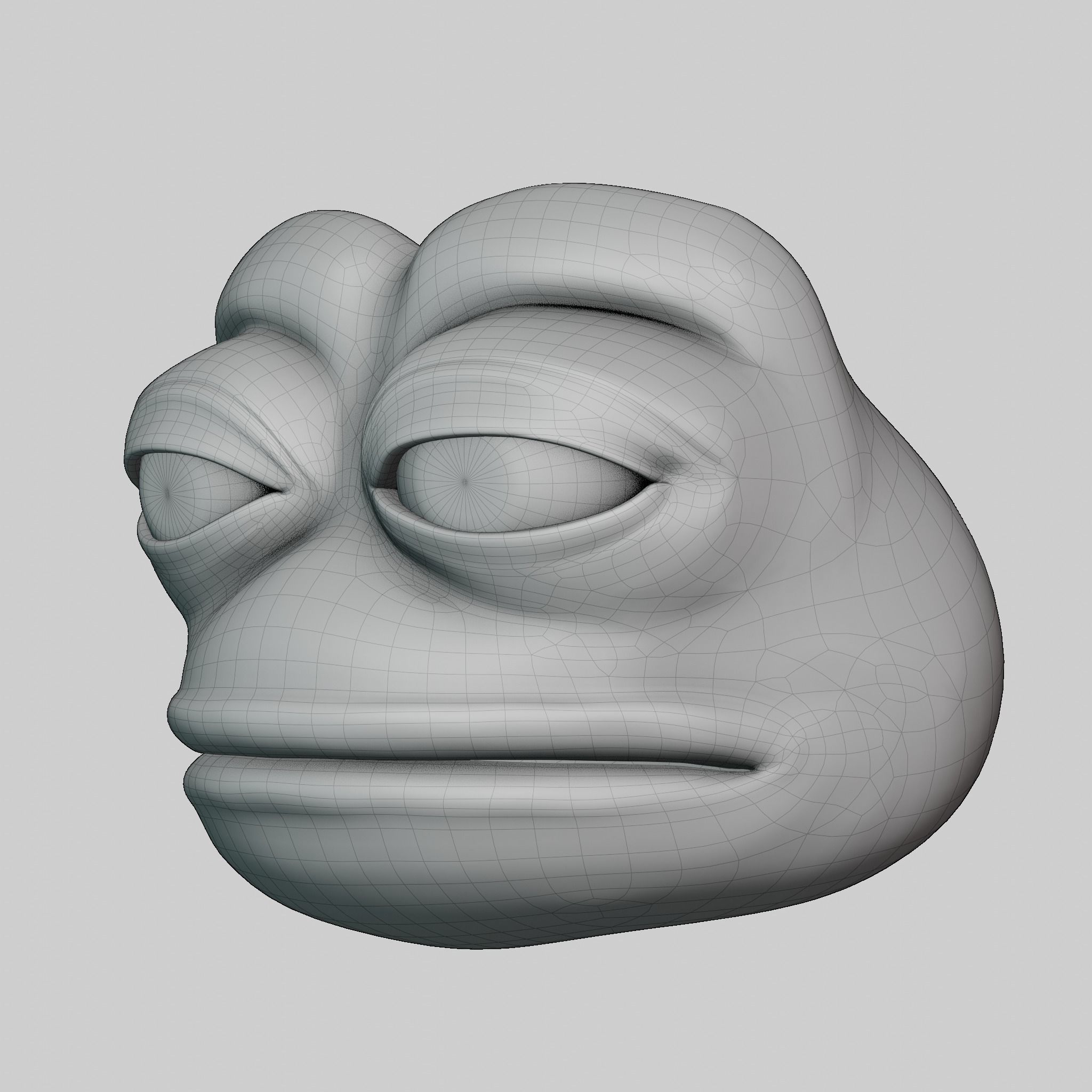 Pepe the Frog Meme Bundle - 5 Ready Expressions Model Low-poly 3D model_43
