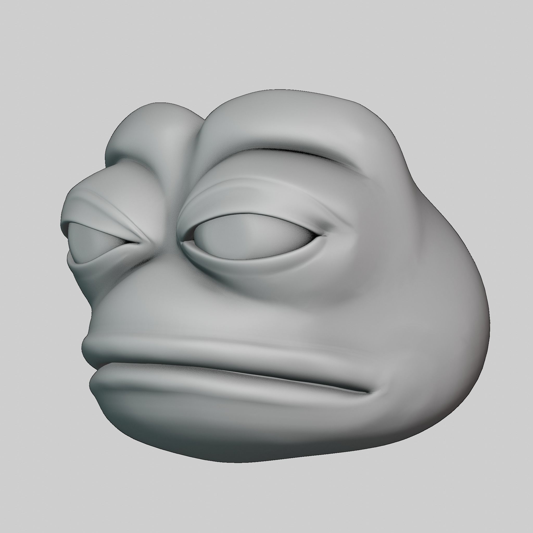 Pepe the Frog Meme Bundle - 5 Ready Expressions Model Low-poly 3D model_40