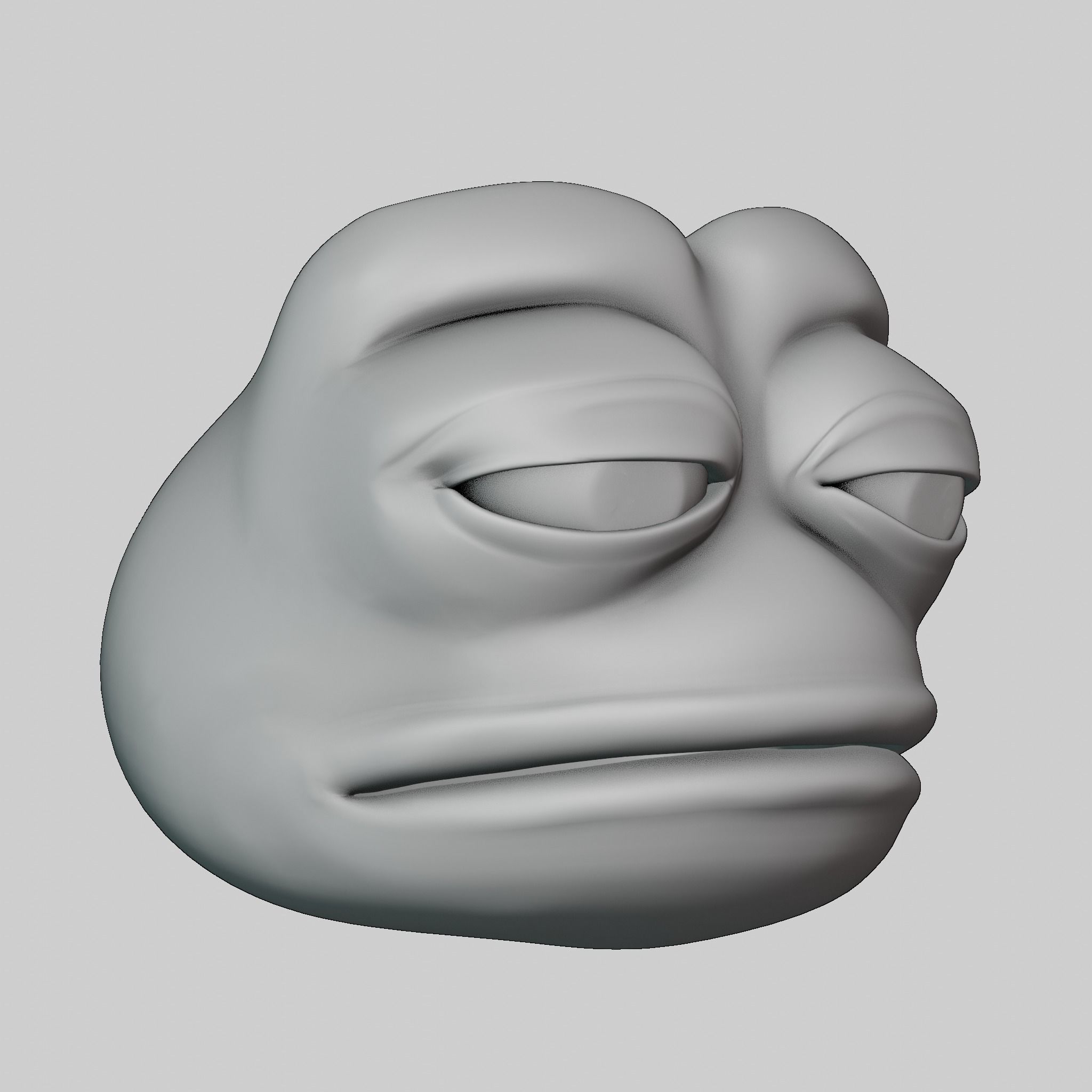 Pepe the Frog Meme Bundle - 5 Ready Expressions Model Low-poly 3D model_17