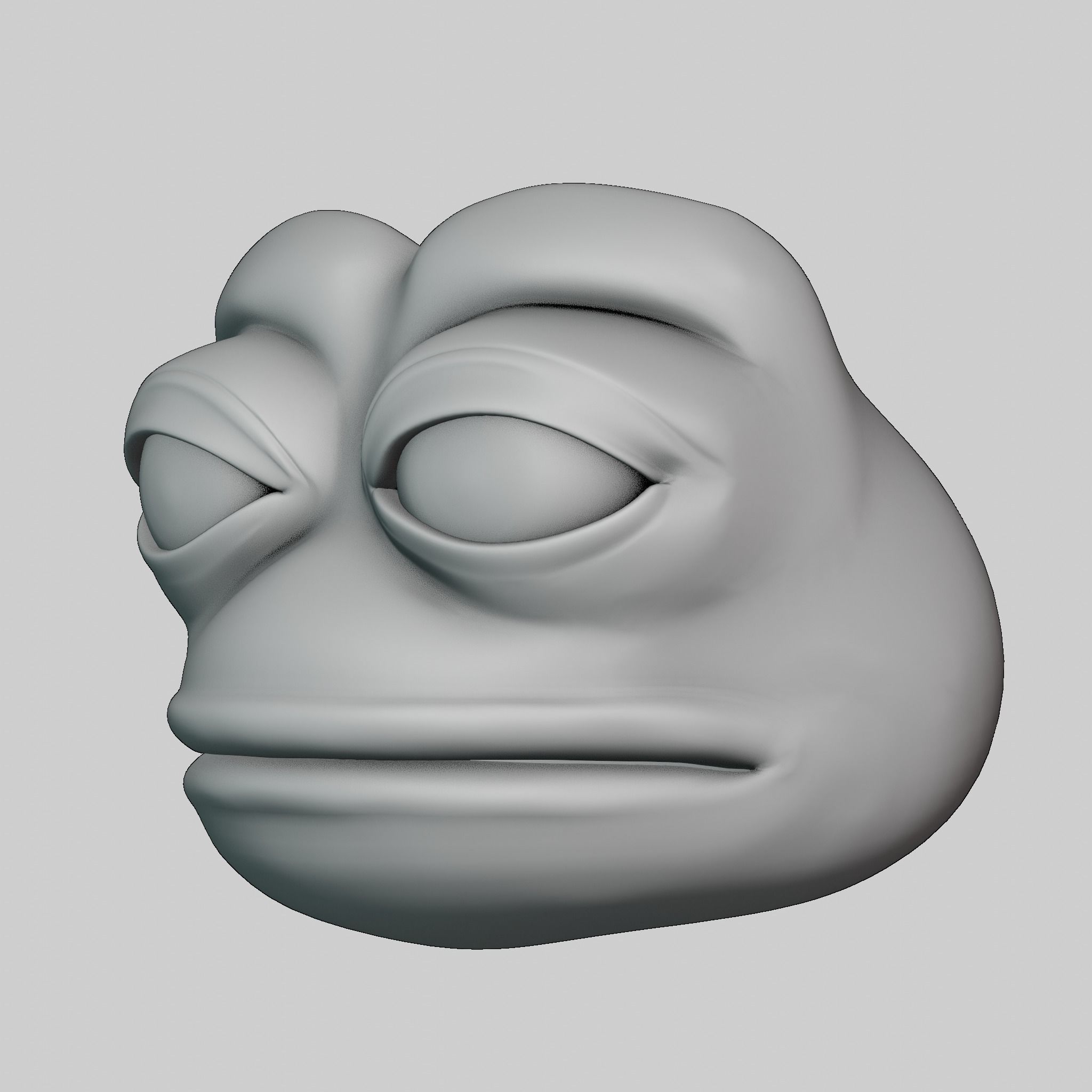 Pepe the Frog Meme Bundle - 5 Ready Expressions Model Low-poly 3D model_22