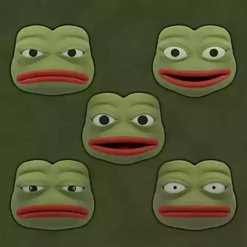 Pepe the Frog Meme Bundle - 5 Ready Expressions Model