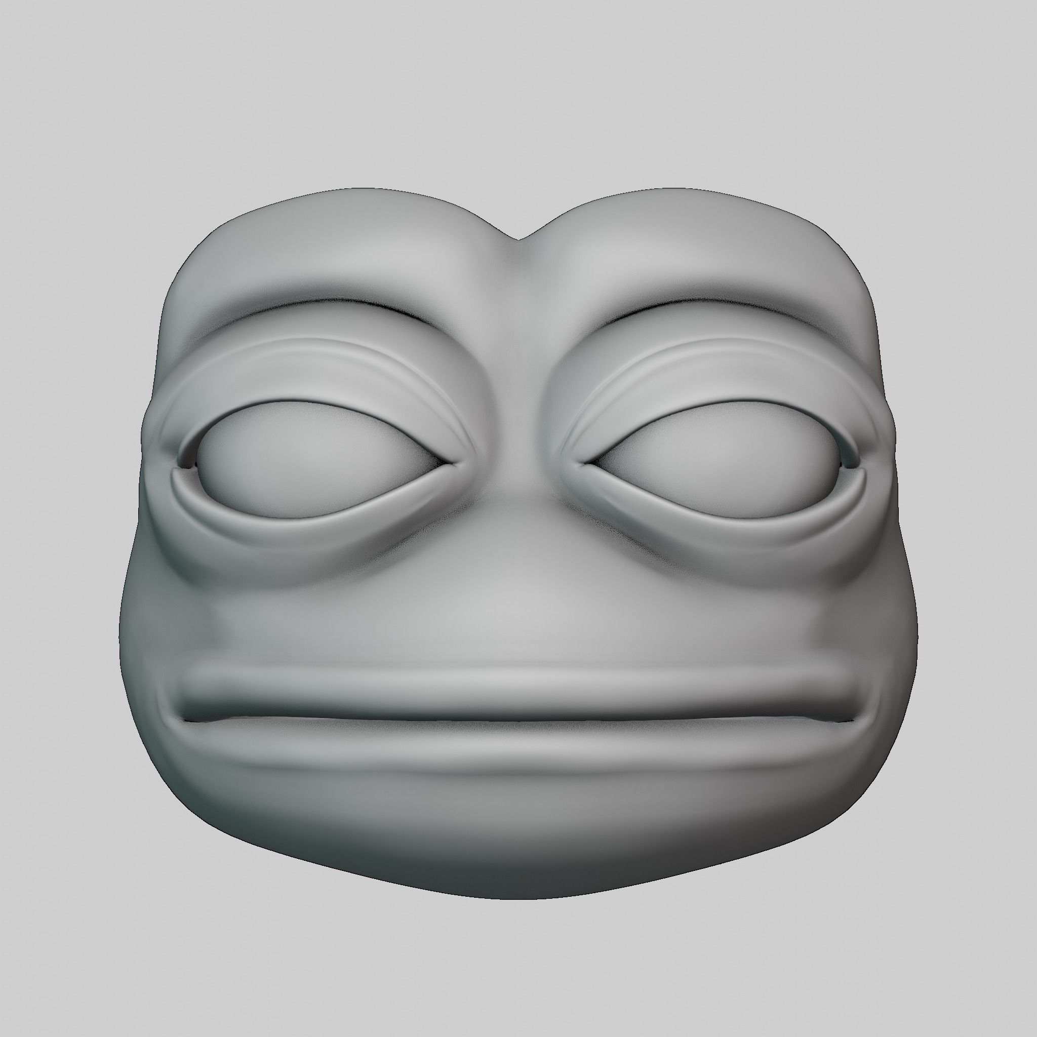 Pepe the Frog Meme Bundle - 5 Ready Expressions Model Low-poly 3D model_21