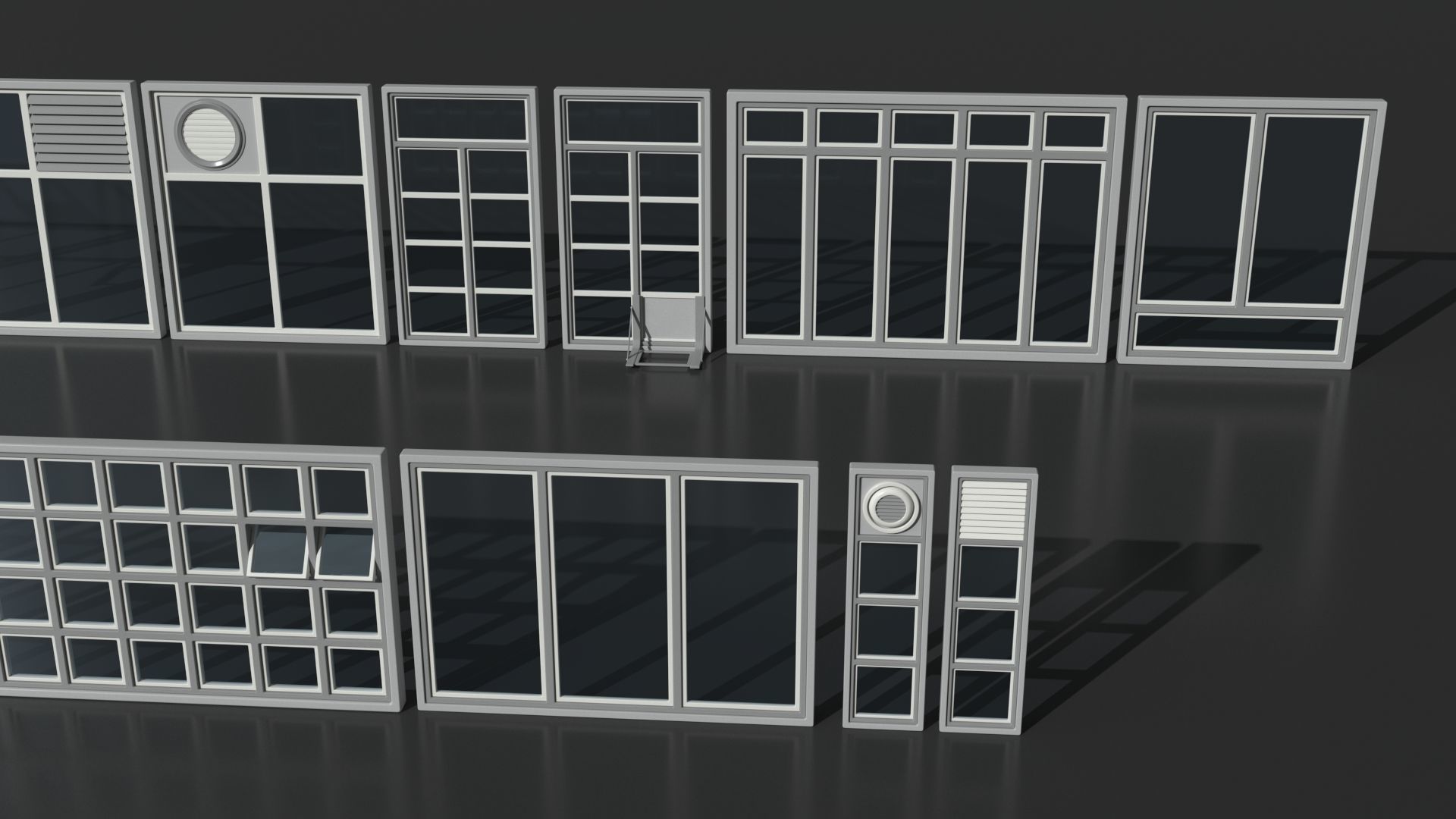 Windows Collection - 150 pieces 3D model_18