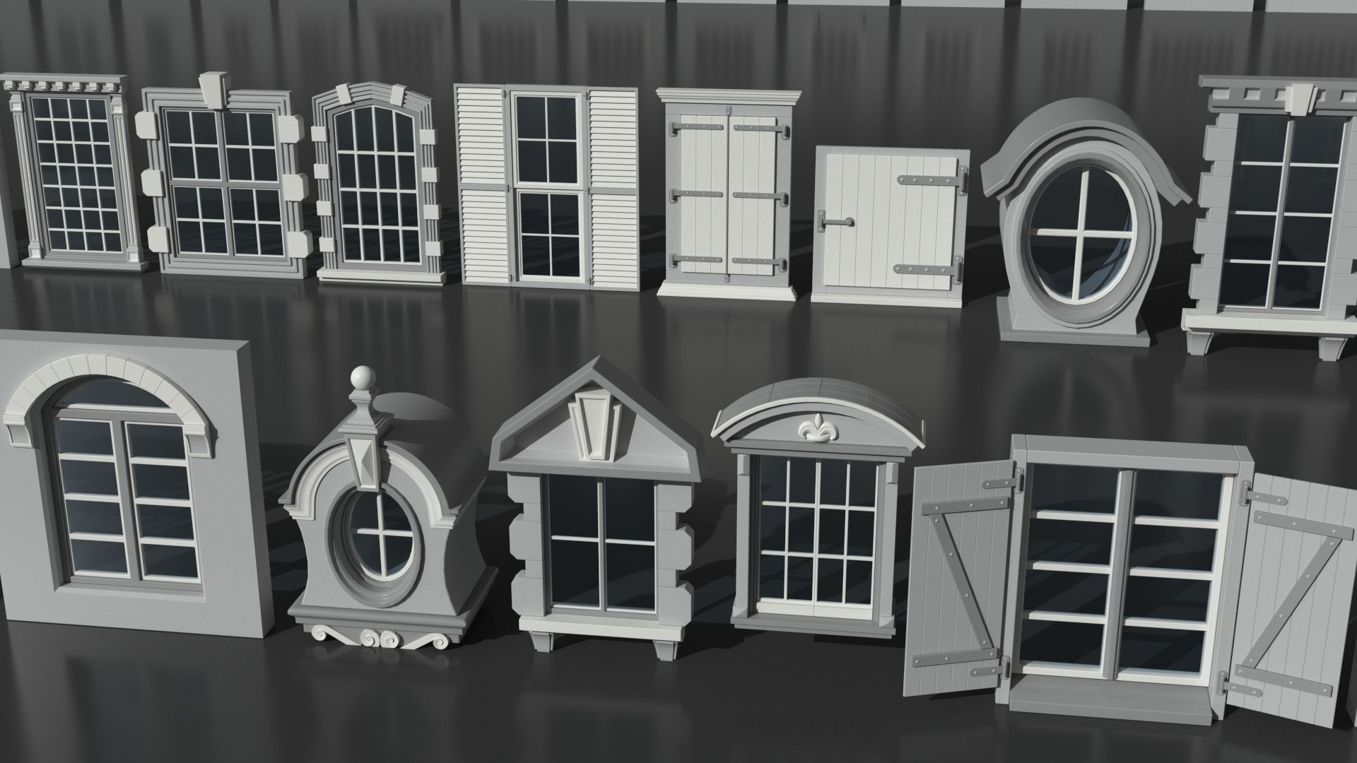 Windows Collection - 150 pieces 3D model_11