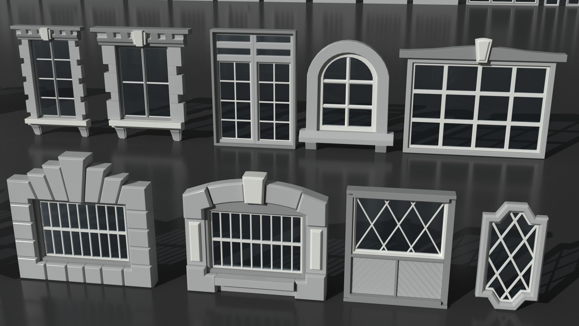 Windows Collection - 150 pieces 3D model_12