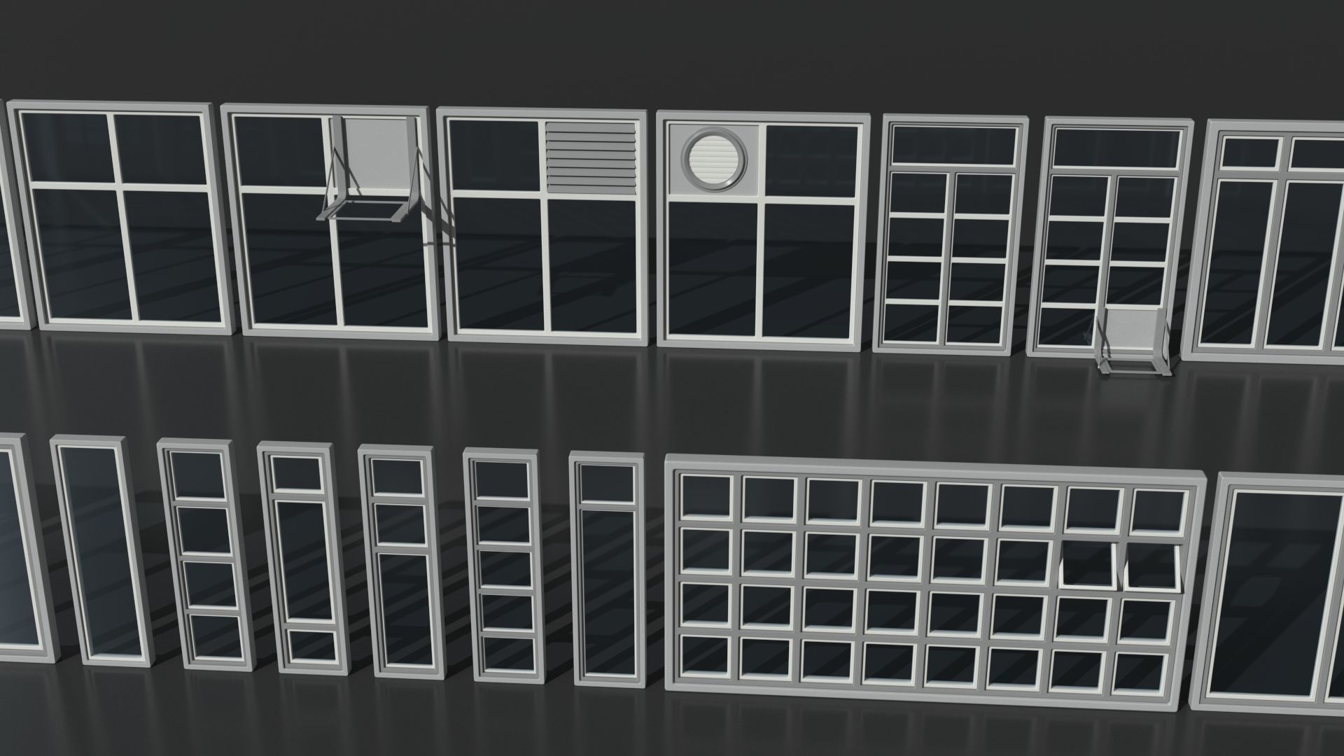 Windows Collection - 150 pieces 3D model_17