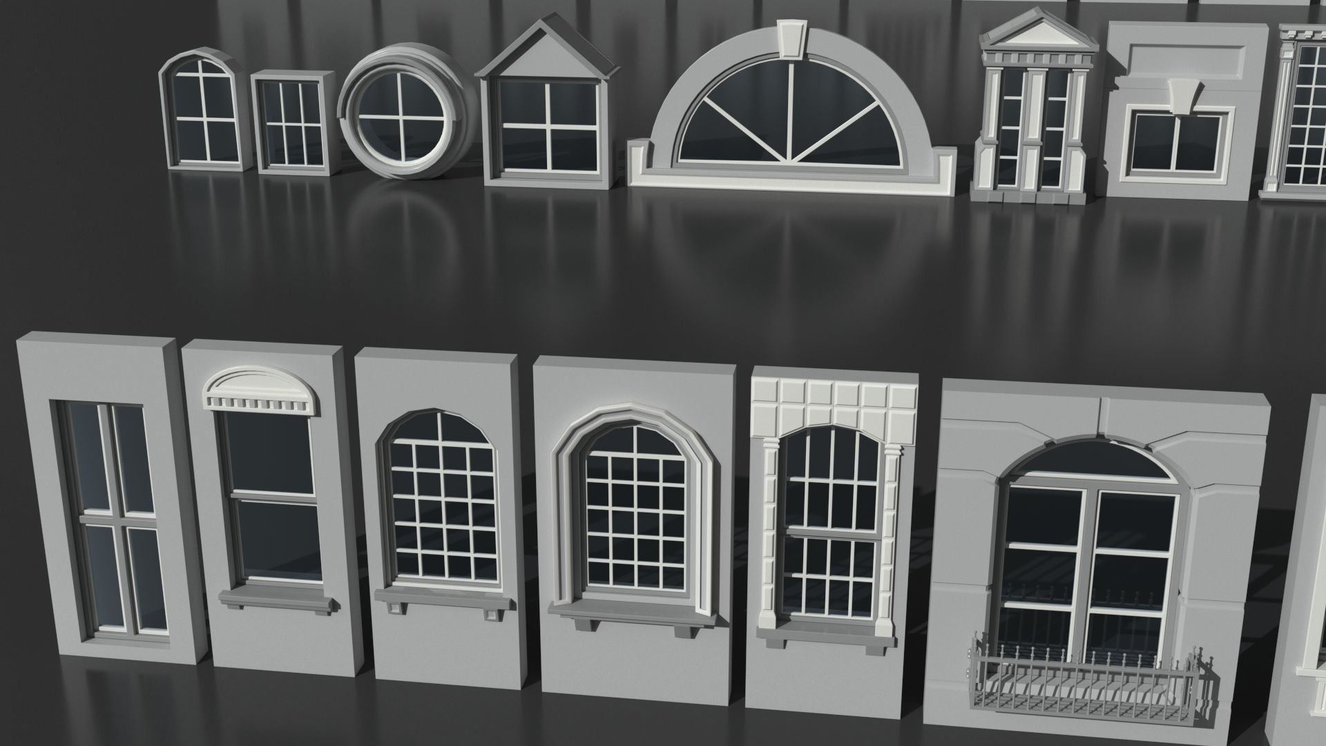 Windows Collection - 150 pieces 3D model_9