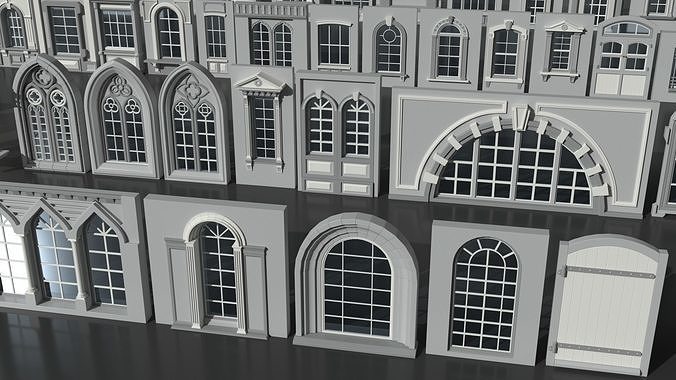 Windows Collection - 150 pieces 3D model 5