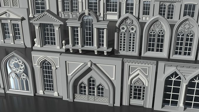 Windows Collection - 150 pieces 3D model 4