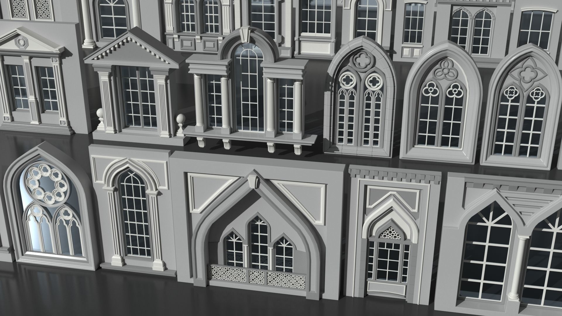 Windows Collection - 150 pieces 3D model_3