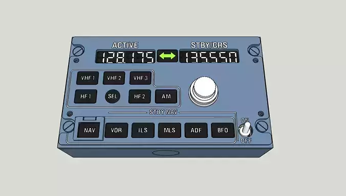 A320 or A330 RMP control panel 3D print model