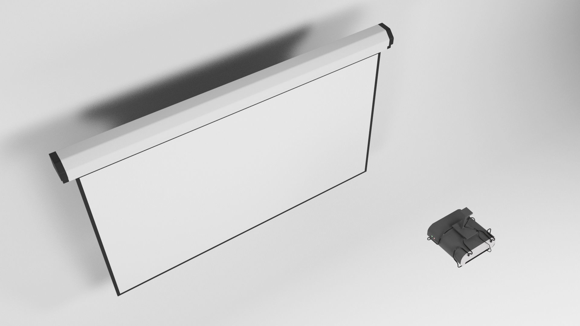 3D model Proyector screen VR / AR / low-poly | CGTrader