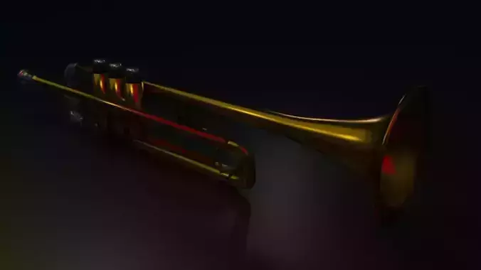 trumpet Low-poly 3D model
