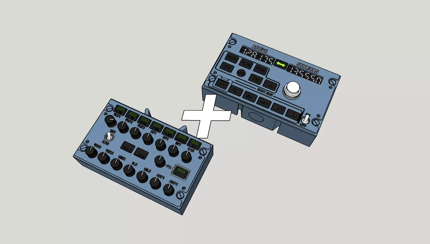 A320 RMP and ACP panels 3D print model_0