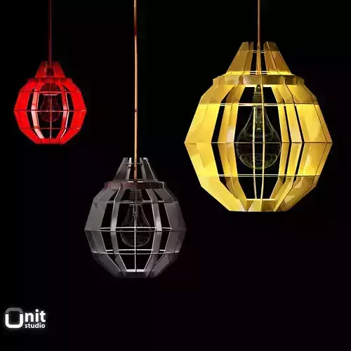 Cage Pendant Lamps by Dare Studio 3D model