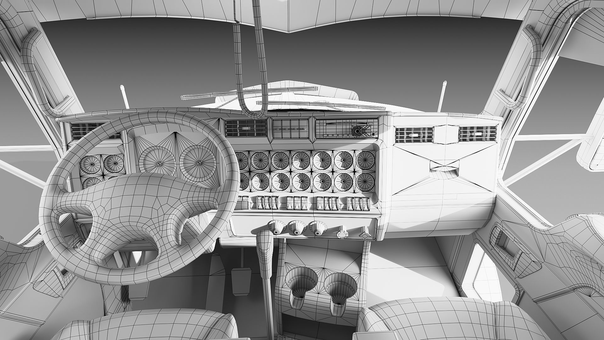 Kenworth T800 Dump Truck Low-poly 3D model_50