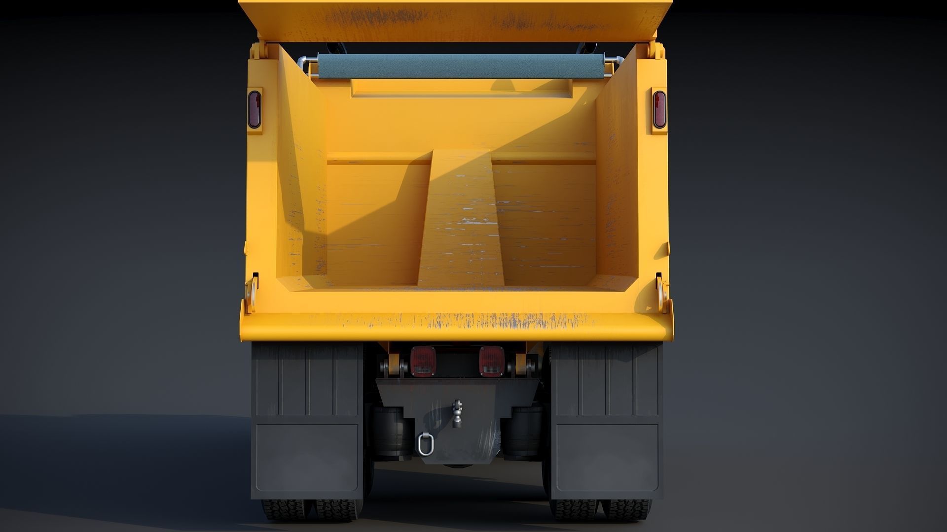 Kenworth T800 Dump Truck Low-poly 3D model_7