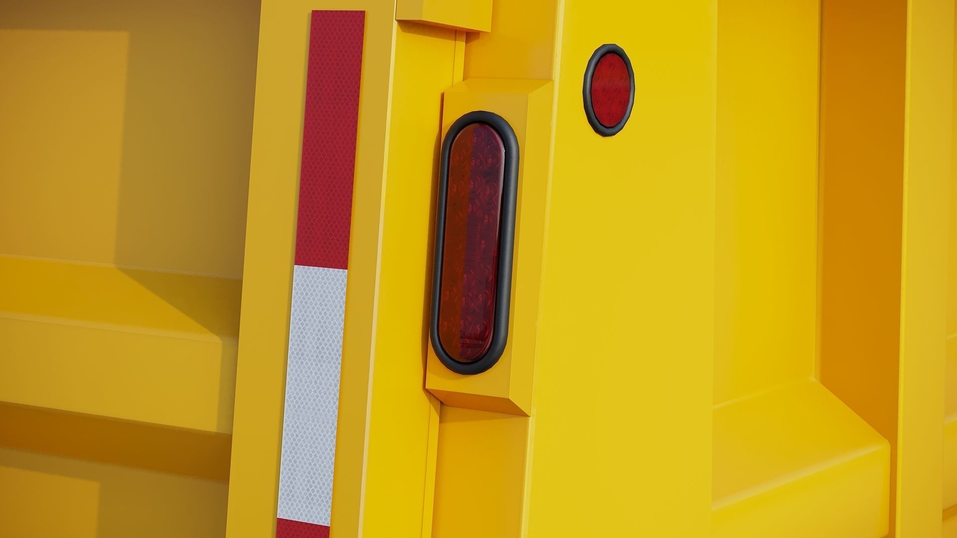 Kenworth T800 Dump Truck Low-poly 3D model_31