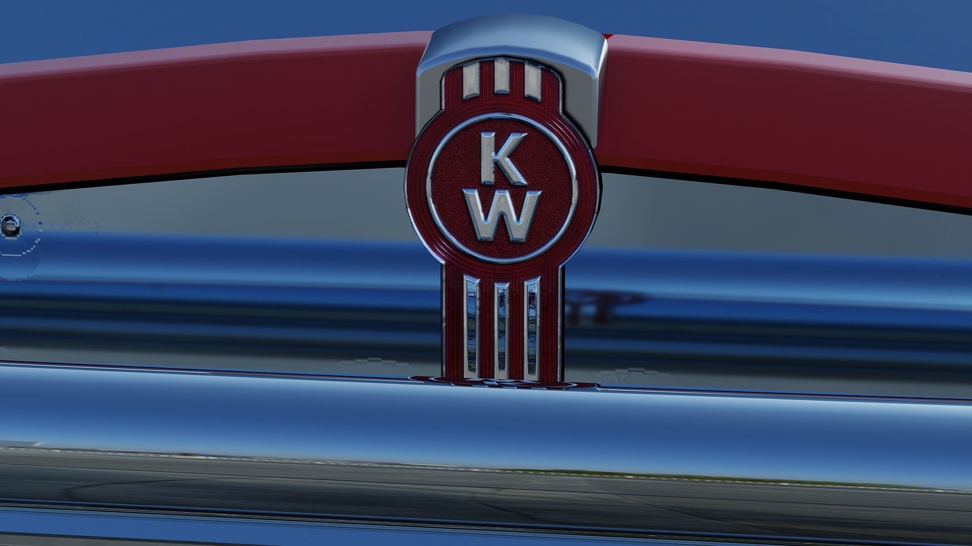 Kenworth T800 Dump Truck Low-poly 3D model_36