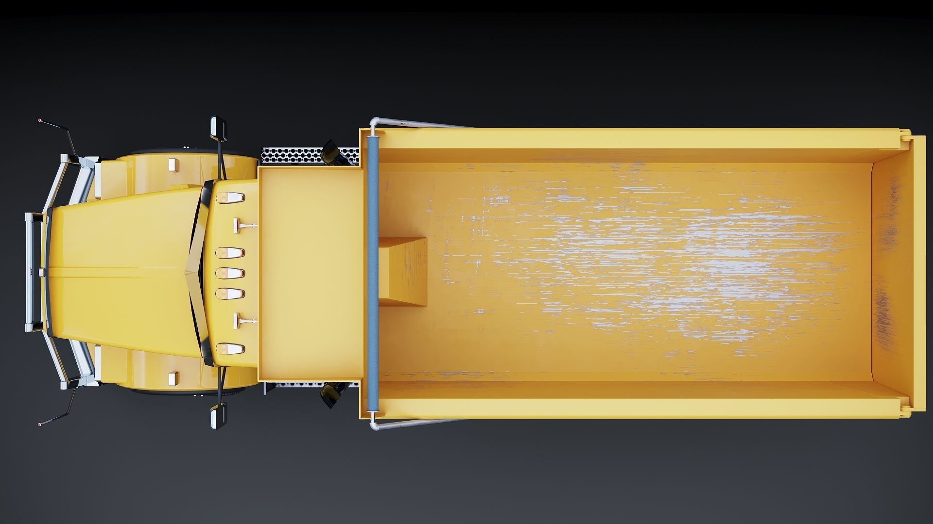 Kenworth T800 Dump Truck Low-poly 3D model_20