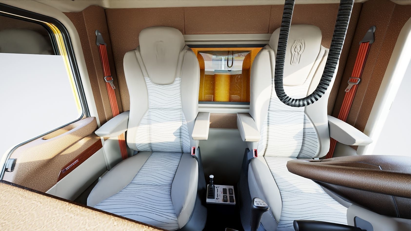 Kenworth T800 Dump Truck Low-poly 3D model_17