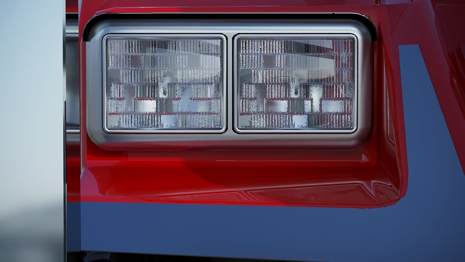 Kenworth T800 Dump Truck Low-poly 3D model_29