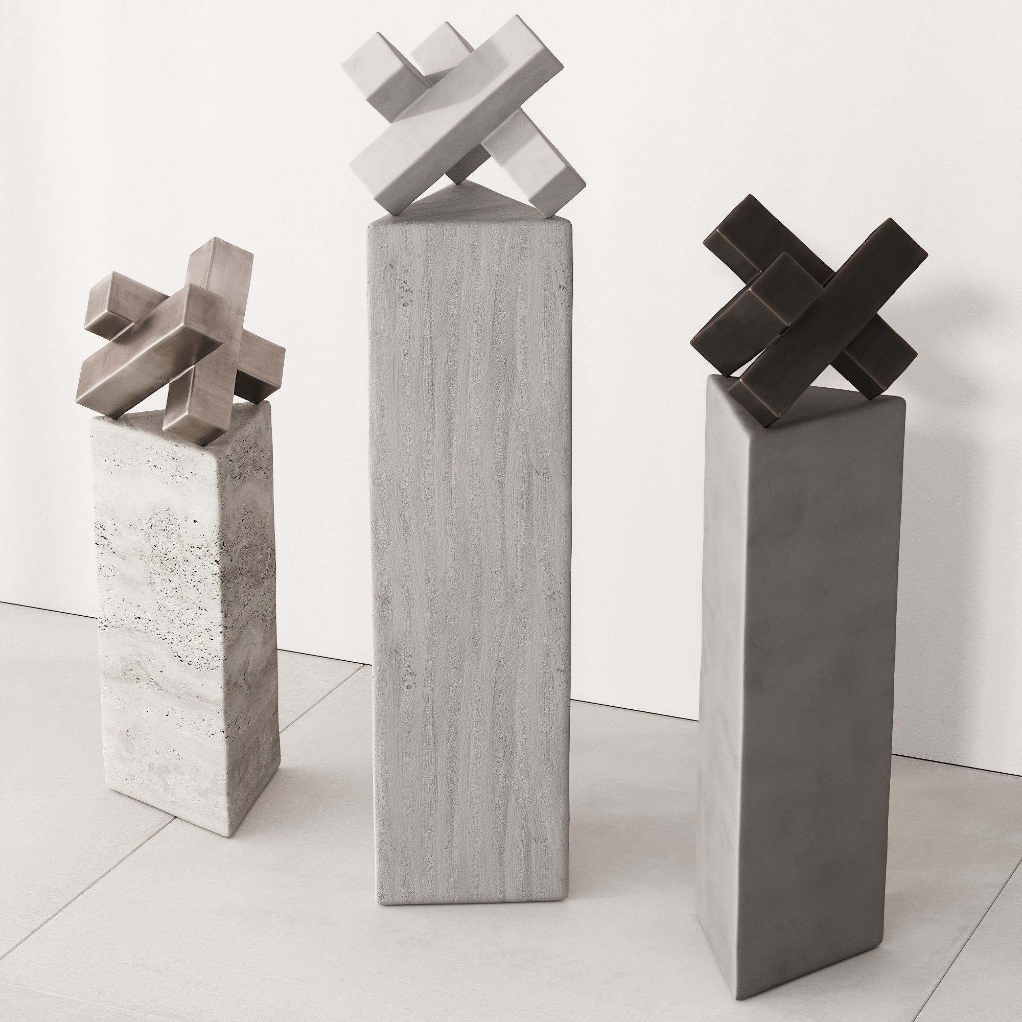 168 interior sculptures 04 XYZ sculpture by George Kabel 00 3D model_2