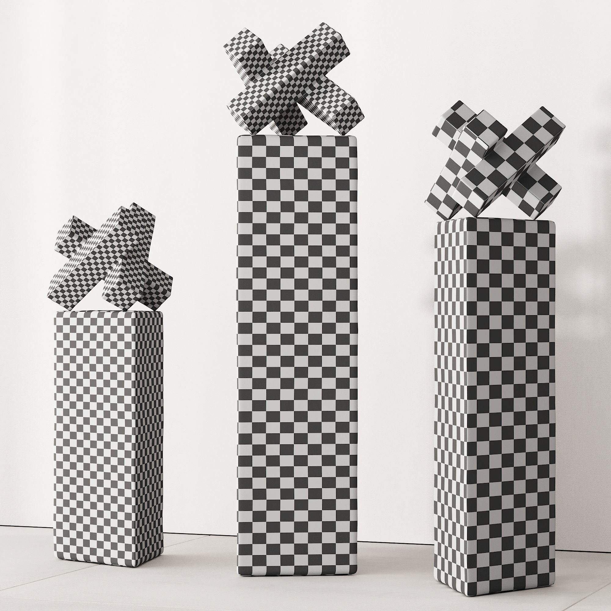 168 interior sculptures 04 XYZ sculpture by George Kabel 00 3D model_4