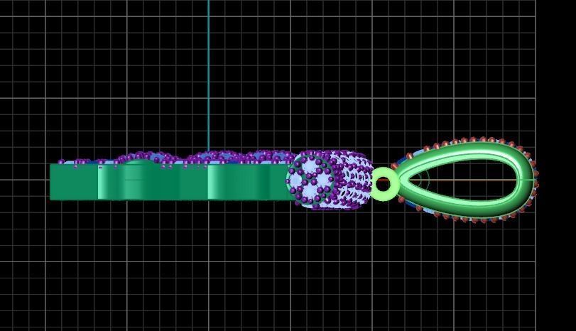 a piece of pizza pendant 3D print model_8