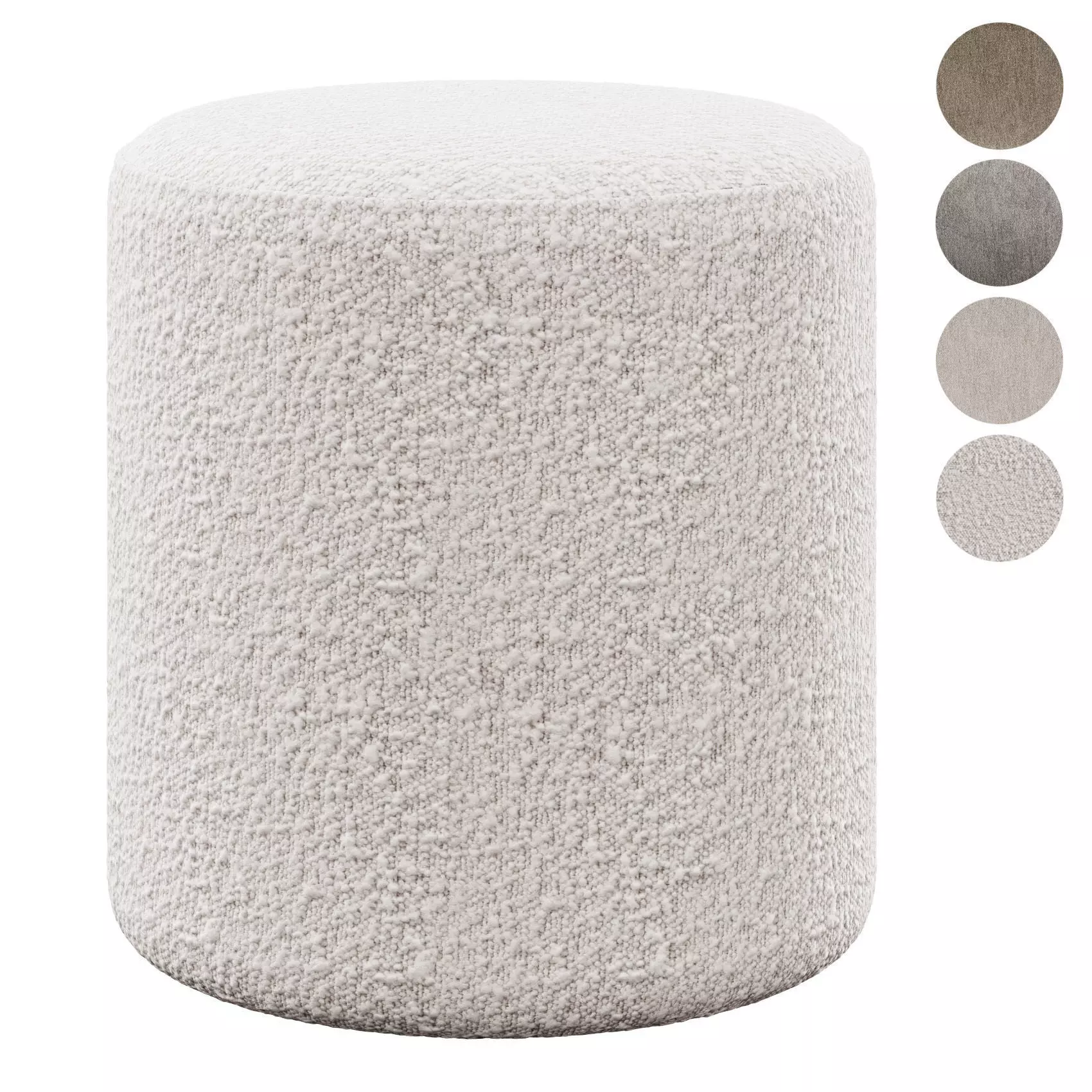 Cilo Boucle Ottoman by Article 3D model