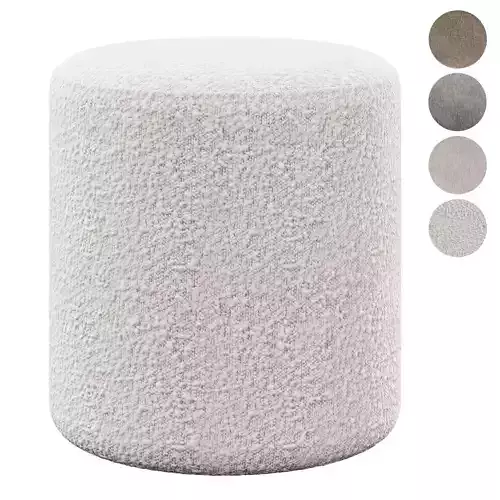 Cilo Boucle Ottoman by Article 3D model