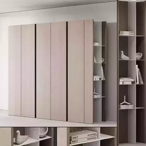 171 cabinet furniture 03 modern cupboard with decor 01