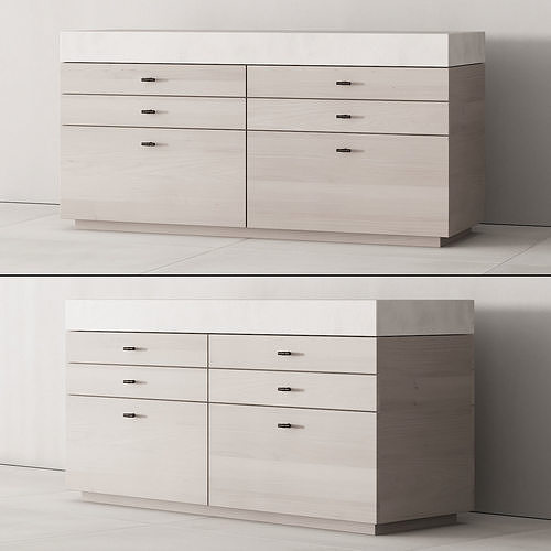 173 cabinet furniture 04 minimal wardrobe kit P02 island 3D model