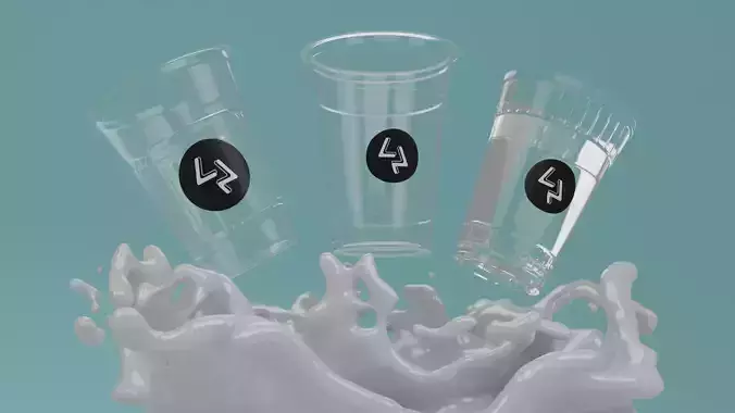 3D Plastic Cup for Advertisement and Commercial 3D model